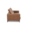 thumbnail image 3 of 2-piece Contemporary Sofa Loveseat Living Room Set with Adjustable Headrest, Brown, 3 of 5
