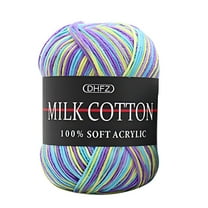 AUQ Yarn Thread,Multicolored Crochet Yarn for Knitting and Crocheting,Variegated Yarn Skeins (50g Each),Bulk Yarn Ideal for Beginners,Assorted Colors