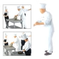 thumbnail image 2 of Figurillas cocinero Kits de construcción Diorama tren ferrocarril Chef Blanco 3 Sunnimix Figuras de muñecas en miniatura, 2 of 8
