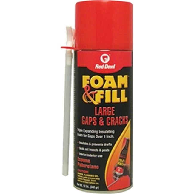 Red Devil 075339009093 0909 12 oz Foam & Fill Triple Expanding Foam