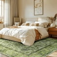 thumbnail image 2 of Wellber Vintage Area Rug for Bedroom,Soft Rugs for Living Room Nursery Carpet Home Decor,4'x6',Green, 2 of 5