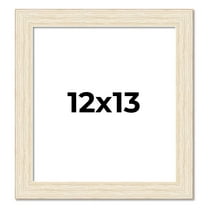 12x13 Frame White Barnwood Picture Frame Includes UV Acrylic Plexiglass, Acid Free Foam Backing