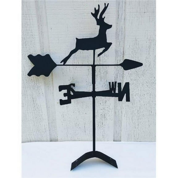 The Lazy Scroll  Deer Roof Mount Weathervane