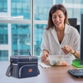 thumbnail image 5 of Bolsa de almuerzo aislada para mujeres/hombres - Bolsa más fresca congelable a prueba de fugas con correa de hombro ajustable, 5 of 5