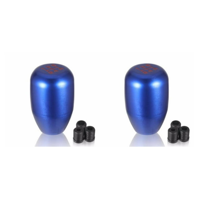 Wweixi Aluminum Alloy Excellent Gear Knob For Easy Installation And Enhanced Performance Exact Fit blue 2Set