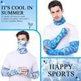 thumbnail image 6 of UV Sun Protection Arm Sleeves with Face Cover, Bandana Neck Gaiter Scarf Ice Silk Cooling Sleeves Set, for Women Men Summer Outdoor Activities Supplies, 6 of 8