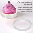thumbnail image 3 of 32 Pcs Circular Porous Tart Ring Bottom Tower Pie Cake Mould Heat-Resistant Perforated Cake Mousse Ring,32 x Baking mold,silver, 3 of 8
