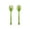 Lily Green, variant on Guzzini Salad Servers 10.8" Clear Vanity in Bio-Based Acrylic Crystal Renewable, Organic Material