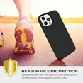 thumbnail image 2 of iPhone 13 Pro Case, iPhone 13 Pro Cases, Soft Silicone Gel Rubber Bumper Phone Case with Anti-Slip Microfiber Lining Hard Back Shockproof Full-Body Protective Cover Case iPhone 13 Pro, Black, 2 of 7