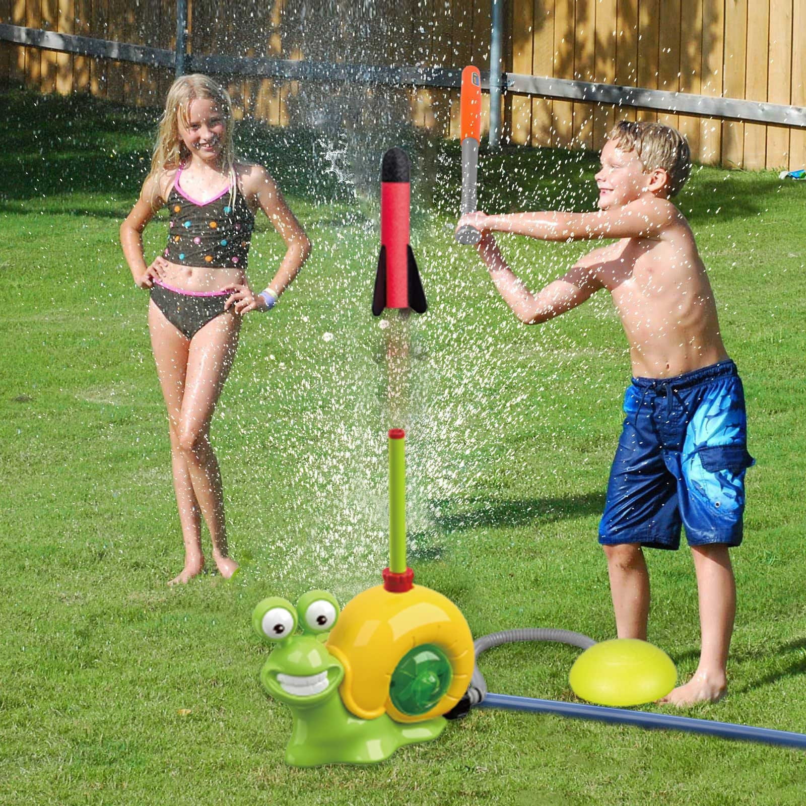 Outdoor Water Sprinkler Baseball Toy Set Summer Activity for Kids Sprinkler Game for Backyard Play for Children Age 3 and Up