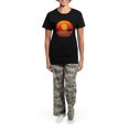 thumbnail image 4 of CafePress - Tropical Halloween - Women's Short Sleeve Print T-Shirt and Pants Dark Cotton Pajama Set, 4 of 7