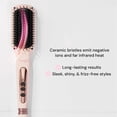 thumbnail image 3 of L'ANGE HAIR Cepillo Alisador Le Vite | Plancha alisadora calentada para cabello suave y antiencrespamiento | Alisador de cepillo eléctrico de doble voltaje | Cepillo caliente para peinar, 3 of 5