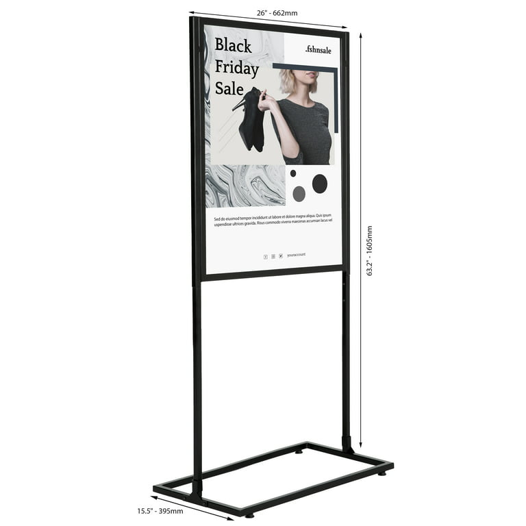 24x36 Dual Black/White Backer Board - Shop Now