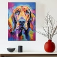 thumbnail image 3 of Bloodhound Dog Gift - Art Bedroom - Graffiti Dog Wall Art For Living Room Large Size Modern Home Wall Decor Abstract Canvas Wall Art Ready to Hang Size 11''x17'', 24''x36'', 3 of 4