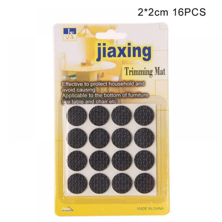 Slipstick GorillaPads CB149 Non-Slip Furniture Pads/Rubber Grippers (Set of  8) Self-Adhesive Furniture Feet Floor Protectors, 1-1/2 inch Round, Black 