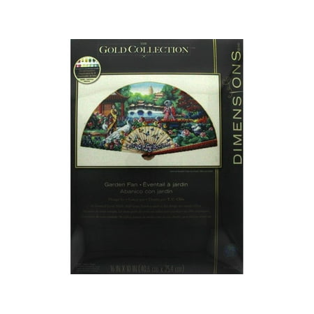 Dimensions Cross Stitch Kit 16x10 Garden Fan - Walmart.com