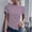 Purple, variant on Tops For Women Trendy Sevevn Women's Short Sleeve Solid Color Crewneck Casual Top Pullover T-Shirt