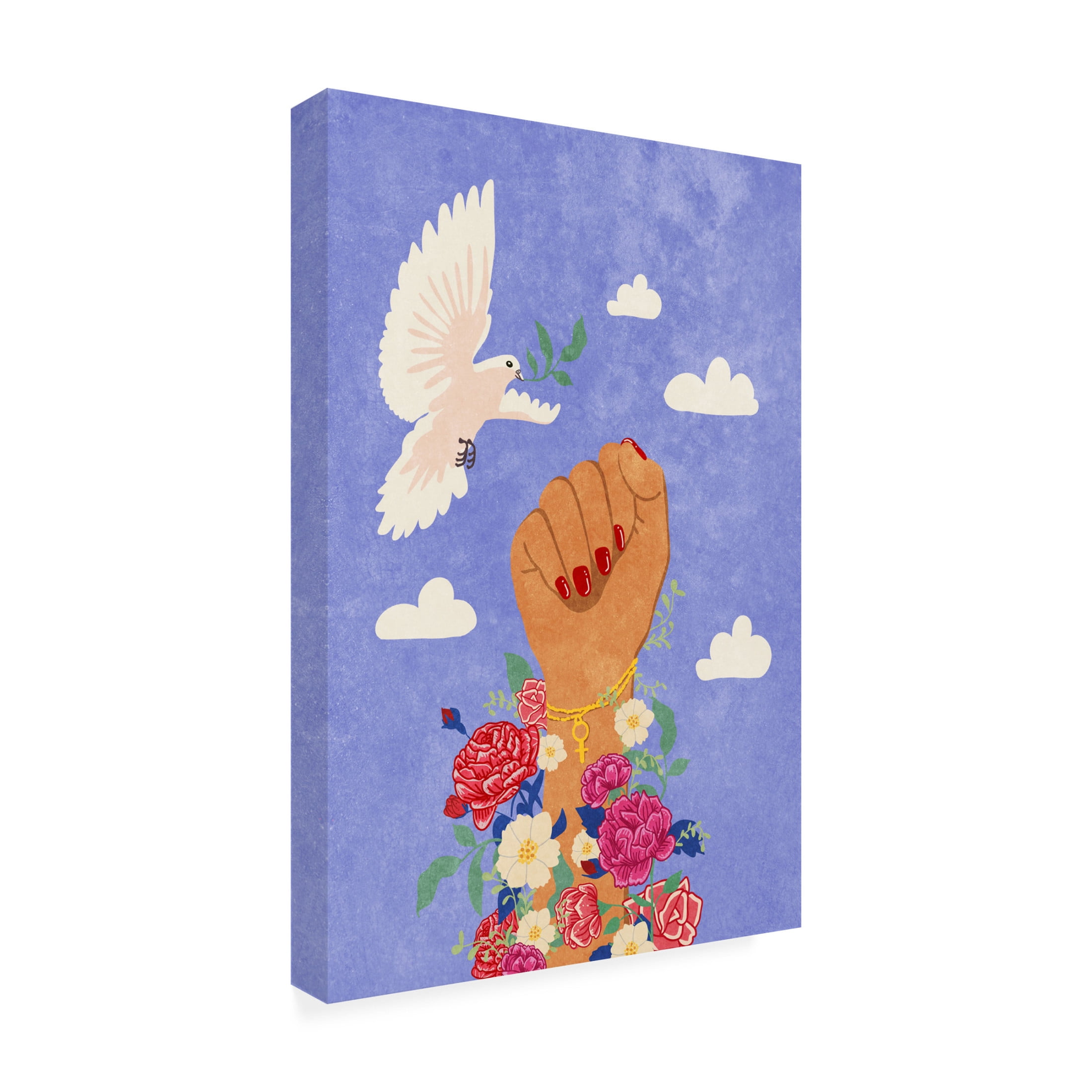 Trademark Fine Art Raissa Oltmanns  Feminist Fist Canvas Wall Art