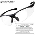 thumbnail image 5 of Grinderpunch Full Lens Magnification Safety Glasses Readers Impact Resistant Diopter Magnifying Reading Glasses - Clear, 2.00, 5 of 5