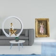 thumbnail image 2 of Estatua de niña,Estatuas de mujeres y niñas,estatuillas,decoración elegante,Escultura de arte abstracto,regalo creativo y moderno para el hogar.,Marco de fotos,Soporte para marco de fotos de, 2 of 8