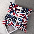 thumbnail image 7 of nygtbtfer Pillow Covers Set of 2 USA Flag Blue Red Decorative Pillow Cases Outdoor Linen Lumbar Cushion Cover Farmhouse Decor for Sofa Couch Bed White, 7 of 7
