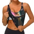 thumbnail image 3 of Daiia Bird5 Printed Women's Sports Bra, Breathable Activewear Bra with U-Back Design and Removable Pads, Comfortable and Supportive for Yoga, Workout-Large, 3 of 8