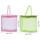 thumbnail image 2 of Bolsa de almacenamiento para lanas, paquete de 2 bolsas portátiles para tejer a ganchillo, soporte para bolas, organizador de malla, bolsa de ganchillo para coser, rosa y verde, 2 of 5