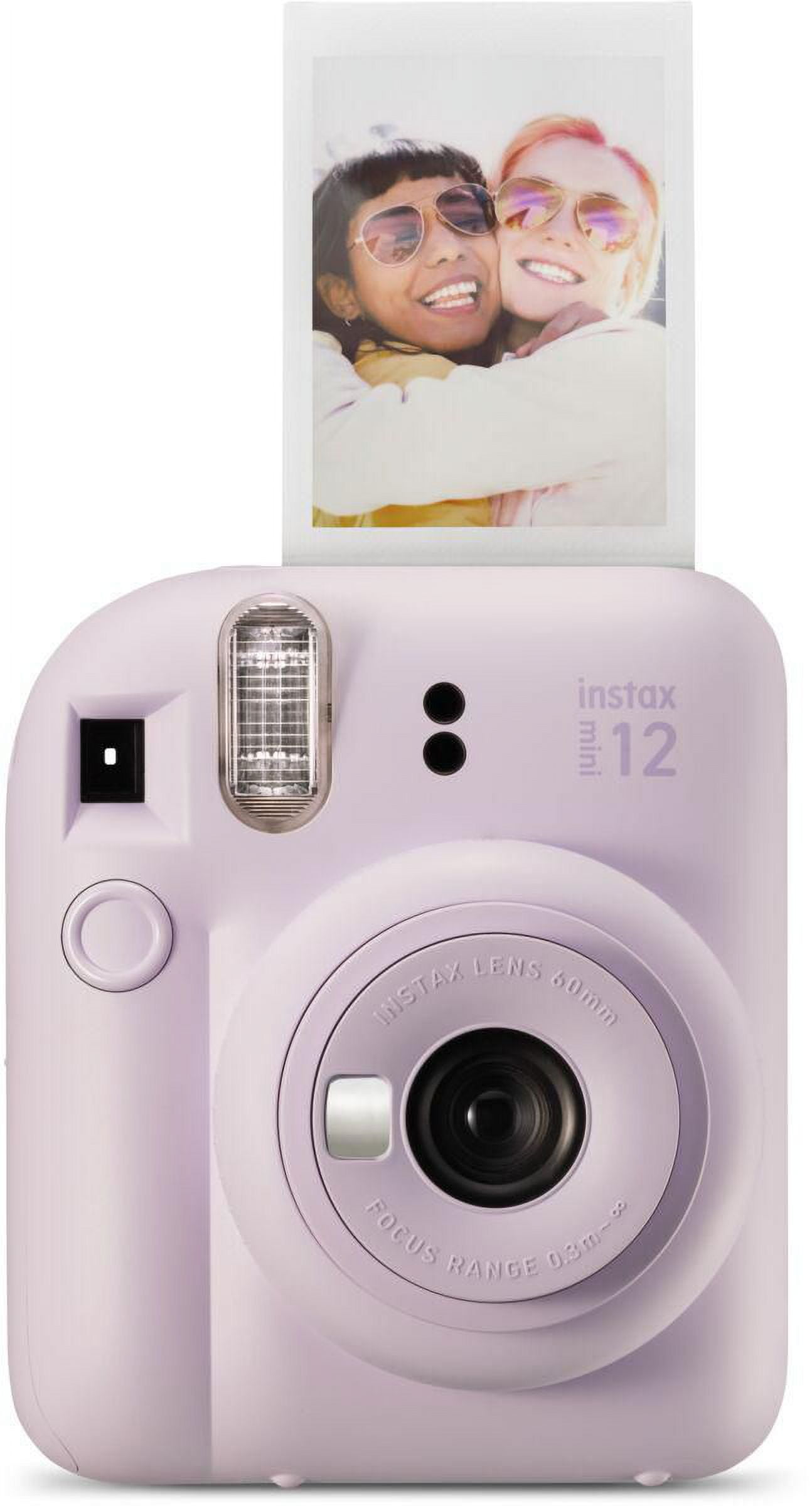  Fujifilm Instax Mini 12 Instant Camera Clay White + Minimate  Custom Case + Fuji Instax Film 20 Sheets Twin Pack : Electronics