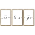 thumbnail image 6 of SHENIFY All of Me Loves All of You Above Bed Wall Decor 16x24in3pcs Natural Framed for Farmhouse Bedroom Wall Art Hanging Decoration, 6 of 6