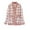 Pink, variant on ZyeKqe Womens Pajamas Tops Plaid Fuzzy Fleece Jacket Button down Sleepwear Long Sleeve Plush Warm Winter Coat with Pockets