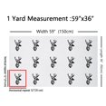 thumbnail image 3 of Homewish Deer Silhouette Fabric by the Yard 1 Yard,Wild Animal Home Decor Fabric by the Yard,White Gray Black Sewing Fabric For Boys Girls,Breathable Home Decor, 3 of 6
