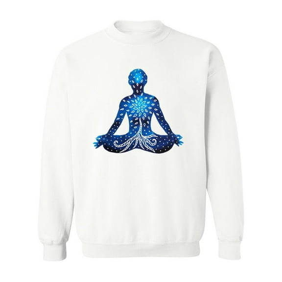 Yoga Lotus Pose. Sweatshirt Women -Image by Shutterstock, Female x-Large