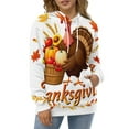 thumbnail image 4 of Happy Thanksgiving (10)-1 Men's Women New Sweatshirt Hoodie Men's Plus Size Sweatshirt Hooded Sweatshirt 3d Printed Street Men's Cloth, 4 of 6