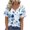 Style 03, variant on Summer T-Shirts for Women Fashion Non-Positioned Retro Floral Print Shirts V-Neck Short Sleeve Loose Blouses Tops