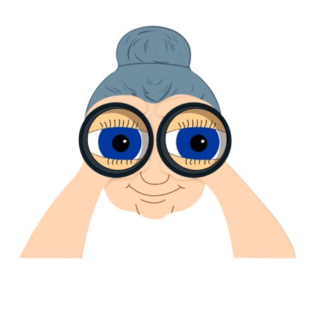 Binocular Spying Fence Peeker Yard Art Garden Nosy Neighbor Couple