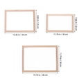 thumbnail image 2 of CATIEBYE 3Pcs Handmade Paper Mold Set with Strong Wooden Frame and Mesh for Crafting, 2 of 6