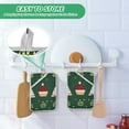 thumbnail image 4 of Yayeee Pot Holders Kitchen Heat Resistant with Pocket 7"x9.8" Cotton Oven Cooking Hot Pads, Christmas Santa Hats, 4 of 7