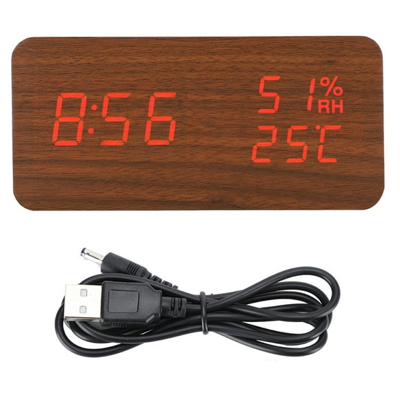 Alarm ClockWooden Alarm Clock LED Digital LED Alarm Clock LED Alarm Clock Time-Tested Durability