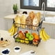 thumbnail image 5 of U Chef Frutero Para Cocina de 2 Niveles y 2 Ganchos para Plátanos, Cesta de Almacenamiento De Frutas y Verdura, Frutero de Cocina Moderno, Organizador de Frutas y Verduras de Hierro, 5 of 6