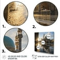 thumbnail image 3 of Designart "Al Azhar Mosque Arabic III" Floral Wall Art - Traditional Yellow Daisies Hallway Wall Art Decor, 3 of 6