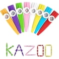 thumbnail image 1 of 24 Pieces Plastic Kazoos Multi Colors Kazoo Musical Instruments Great Gift for Music Lovers Good Companion for Guitar, Ukulele, Violin, Piano Keyboard, 1 of 6