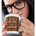 thumbnail image 2 of 3dRose, All you need is love and chocolate - funny inspiring saying for chocoholics humor humorous fun text, 11oz Magic Transforming Mug, 2 of 8