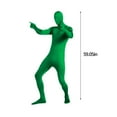 thumbnail image 3 of Unisex Spandex Stretch Adult Costume,Disappearing Man Body Suit,Long Sleeve Unitard Zipper Dance Leotard Bodysuit for 145-155cm People, 3 of 7