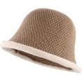 thumbnail image 6 of CoCopeaunts Dome Bucket Hat Women Matching Knitting Hats Warm Roll-up Brim Outdoor Fisherman Cap Shade Keep Warm, 6 of 8