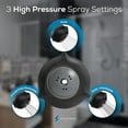 thumbnail image 3 of SparkPod High Pressure Shower Head - Rain, Massage & Pulsating Modes, Water-Saving, Wall Mount (Black Matte), 3 of 8