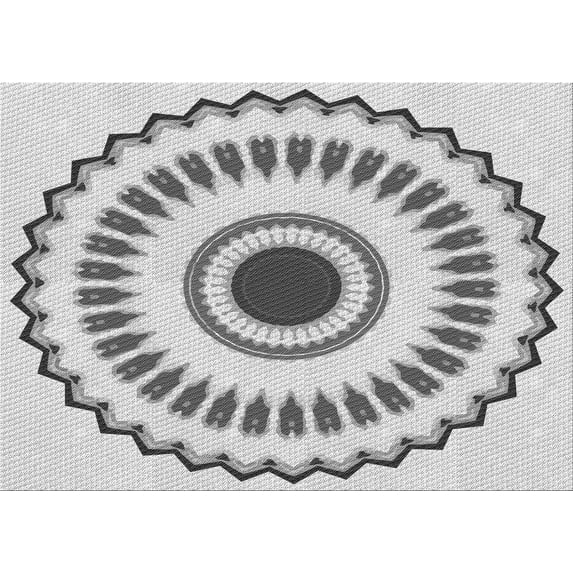 Ahgly Company Machine Washable Indoor Rectangle Transitional Gray Area Rugs, 3' x 5'