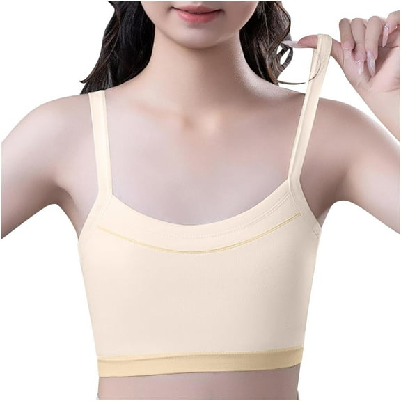 KyCheLot Training Bra for Big Girls Cami Seamless Support Sports Bras for Kids 12-15 Years