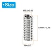 thumbnail image 2 of Unique Bargains Adaptateurs de Filetage Manchon Écrou Réducteur 10 Pcs M4x0.7 Mâle à M2.5x0.45 Femelle Écrou de Réparation 10mm, 2 of 7