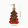 thumbnail image 3 of Taicans Christmas Tree Soap Dispenser Lotion Bottle - Green Decorative Push Dispenser for Shower Gel & Shampoo,Bathroom Essential & Perfect Gift,Housewarming/Birthday/Christmas,10 oz, 3 of 6