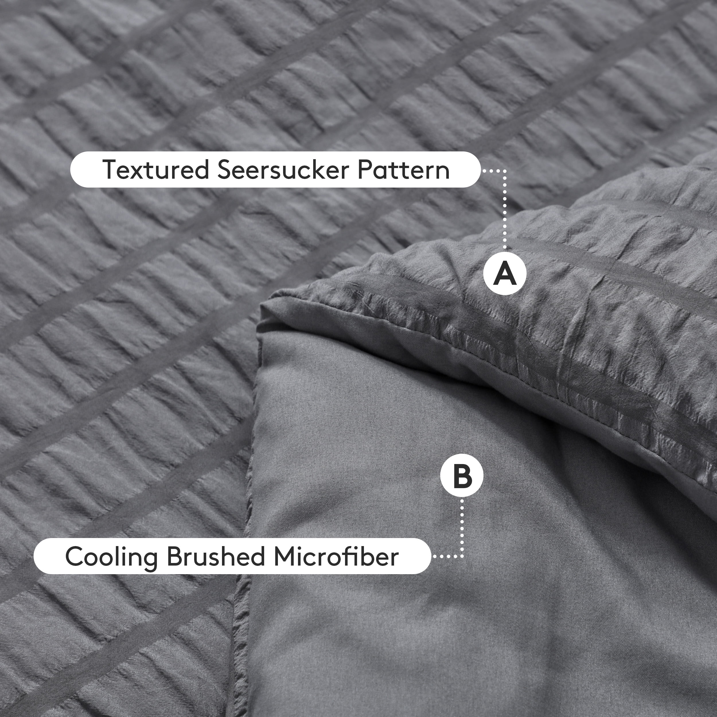 Vccoem 7 Piece Queen Comforter Set, Bed in a Bag with Sheets, Pillowcases & Shams, All Season Soft Bedding, Cozy and Lightweight, Machine Washable, Gray